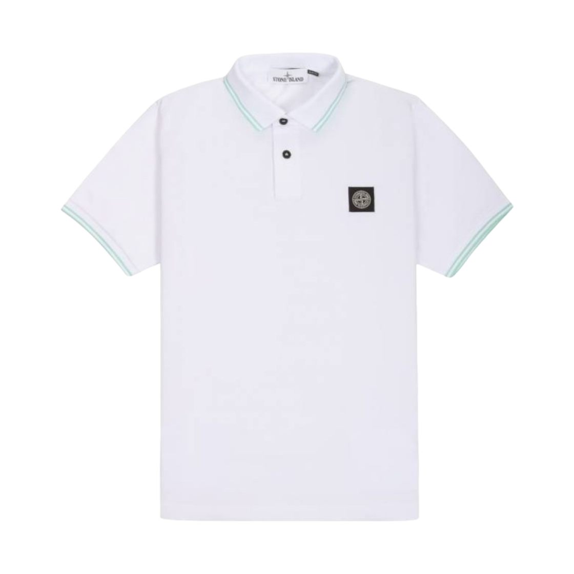 101522S18-V4001 Stone Island 22S18 Polo Shirt White Mint