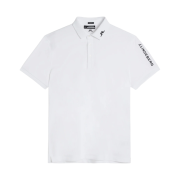 J.Lindeberg Tour Tech Slim Fit Polo T-Shirt White