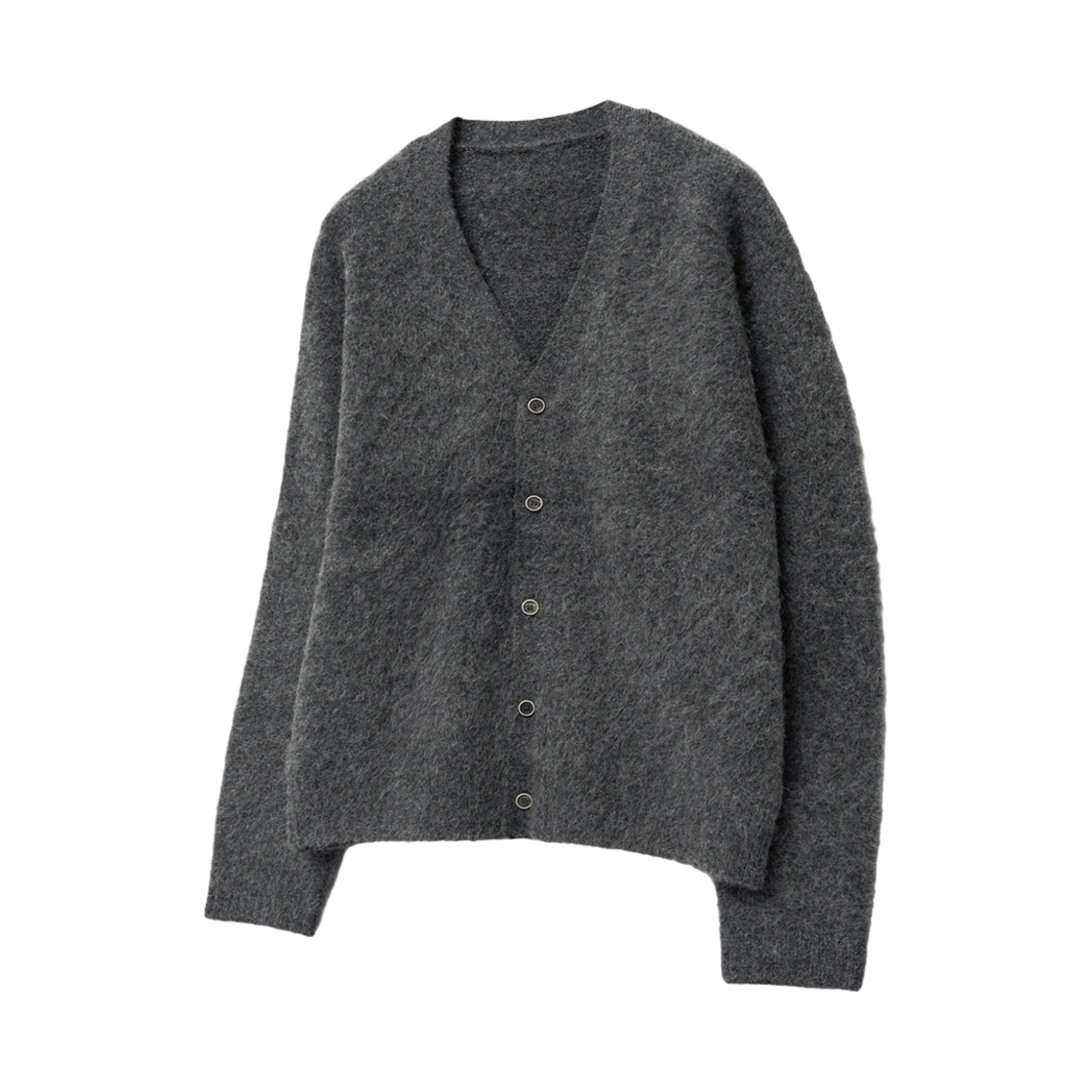 TNSW4F100G2 TNGT Over-fit Alpaca Brushed Cardigan Grey