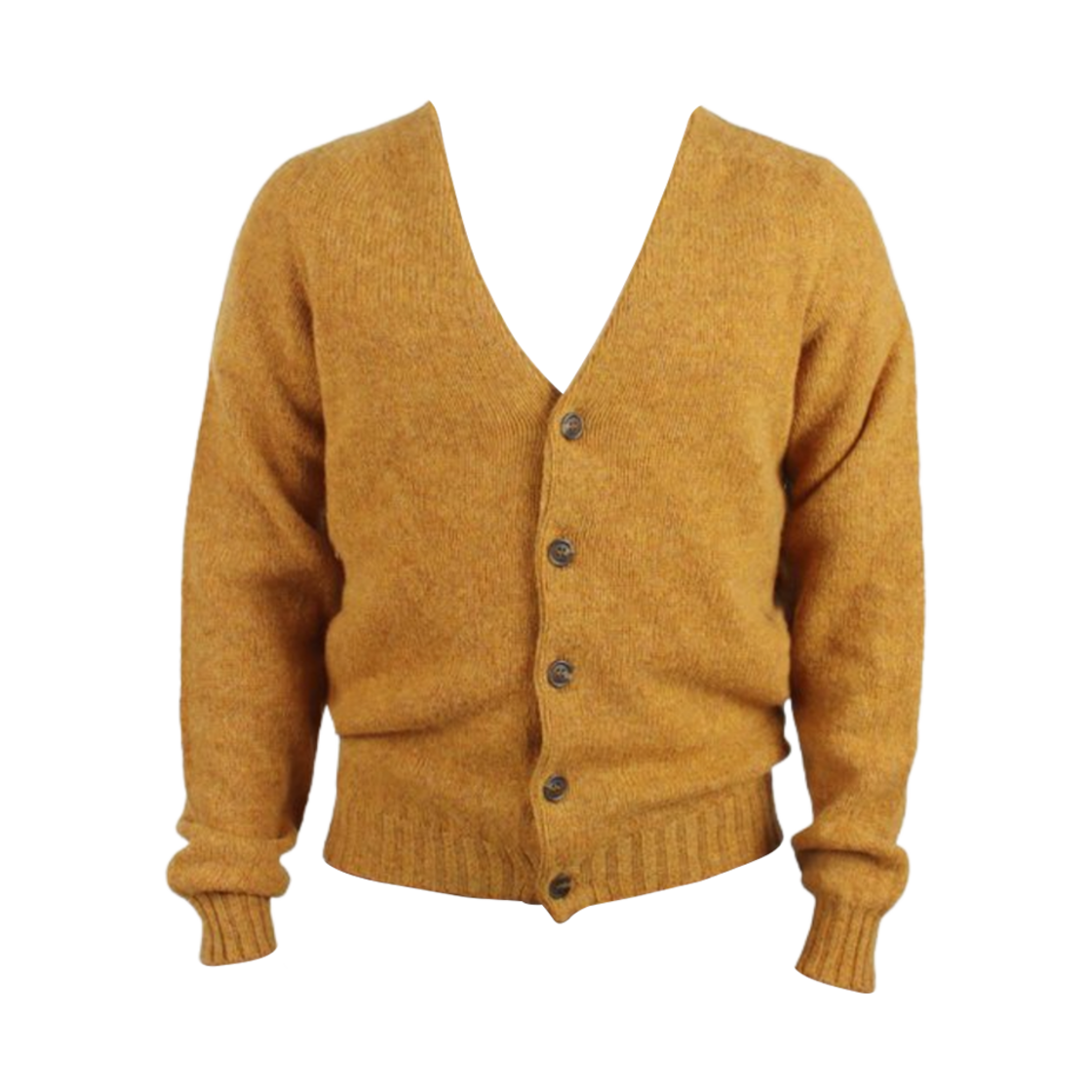 M4824/3V Harley of Scotland Shaggy Dog Wool Cardigan Cumin