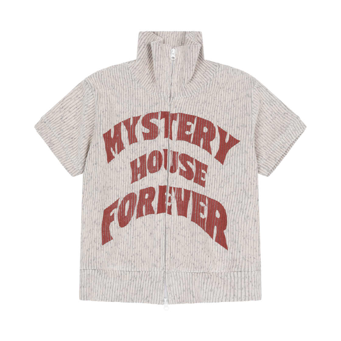 S03TT01LG Problemallways Mystery House Forever Velvet Track Top Light Gray