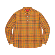 Supreme Pullover Plaid Flannel Shirt Gold - 23SS