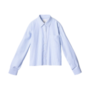 (W) Uniqlo x JW Anderson Oxford Boxy Shirt Stripe Light Blue - KR
