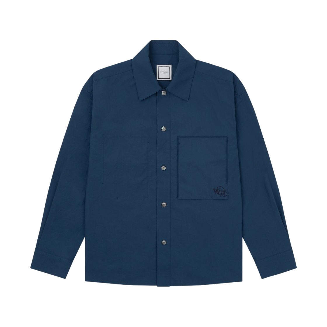 우영미 나일론 셔츠 블루 - 22SS(Wooyoungmi Nylon Shirt Blue - 22SS) - 1