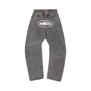 Corteiz Island Baggy Jeans Light Grey