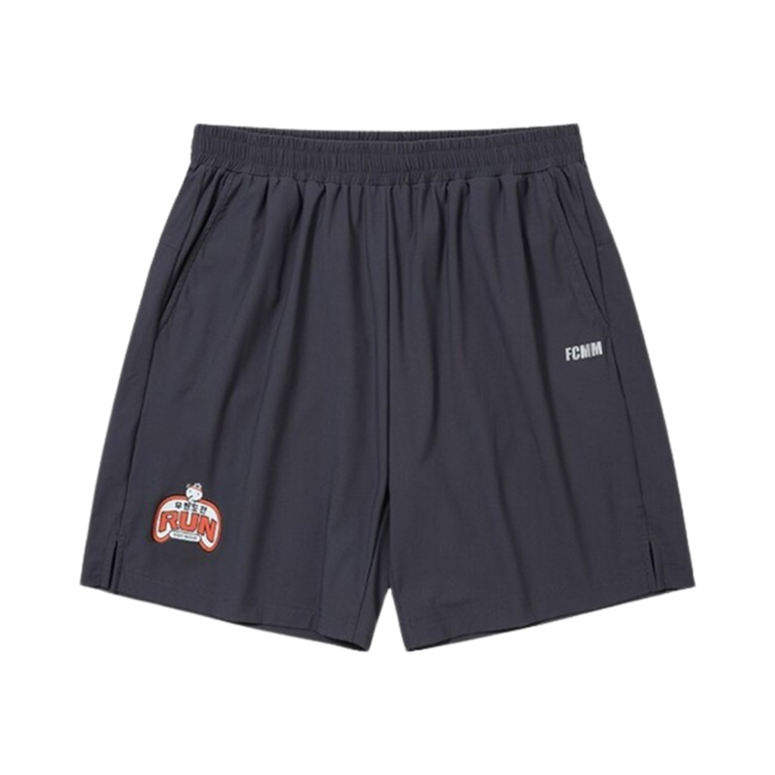 에프씨엠엠 x 무한도전 런 스트레치 쇼츠 차콜(Fcmm x Infinite Challenge Run Stretch Shorts Charcoal)