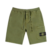 Stone Island 64651 Fleece Bermuda Shorts Olive Green - 22SS
