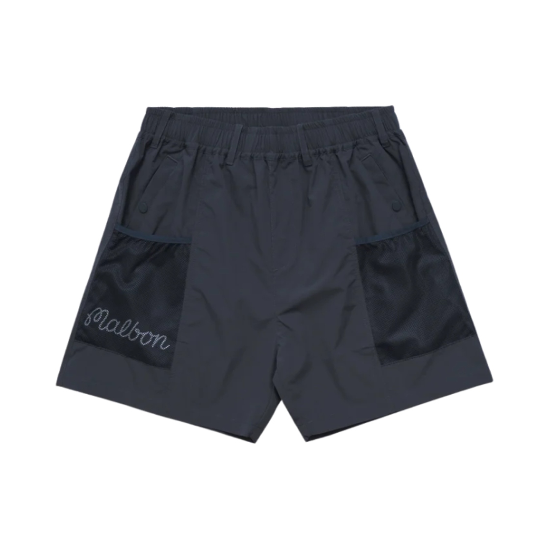 - Malbon Golf Mesh Basket Pocket Shorts Indigo