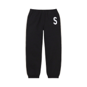 Supreme S Logo Split Sweatpants Black - 21FW