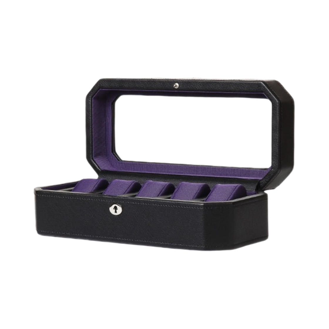 458303 Wolf 1834 Heritage 5 piece Watch Box Black Purple