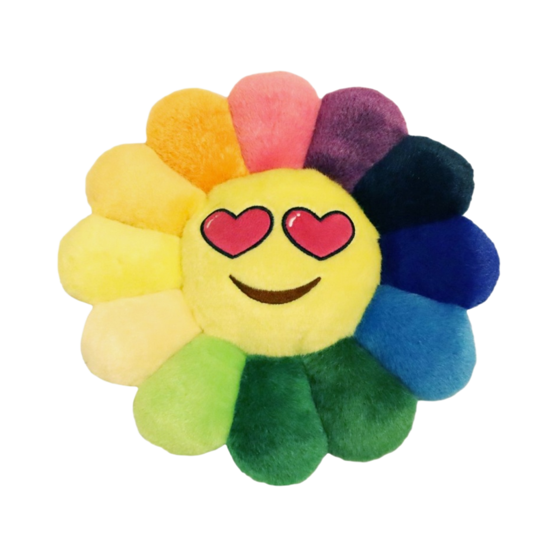 - Kaikai Kiki Flower Emoji Cushion Wink Smile 30cm Rainbow - #2