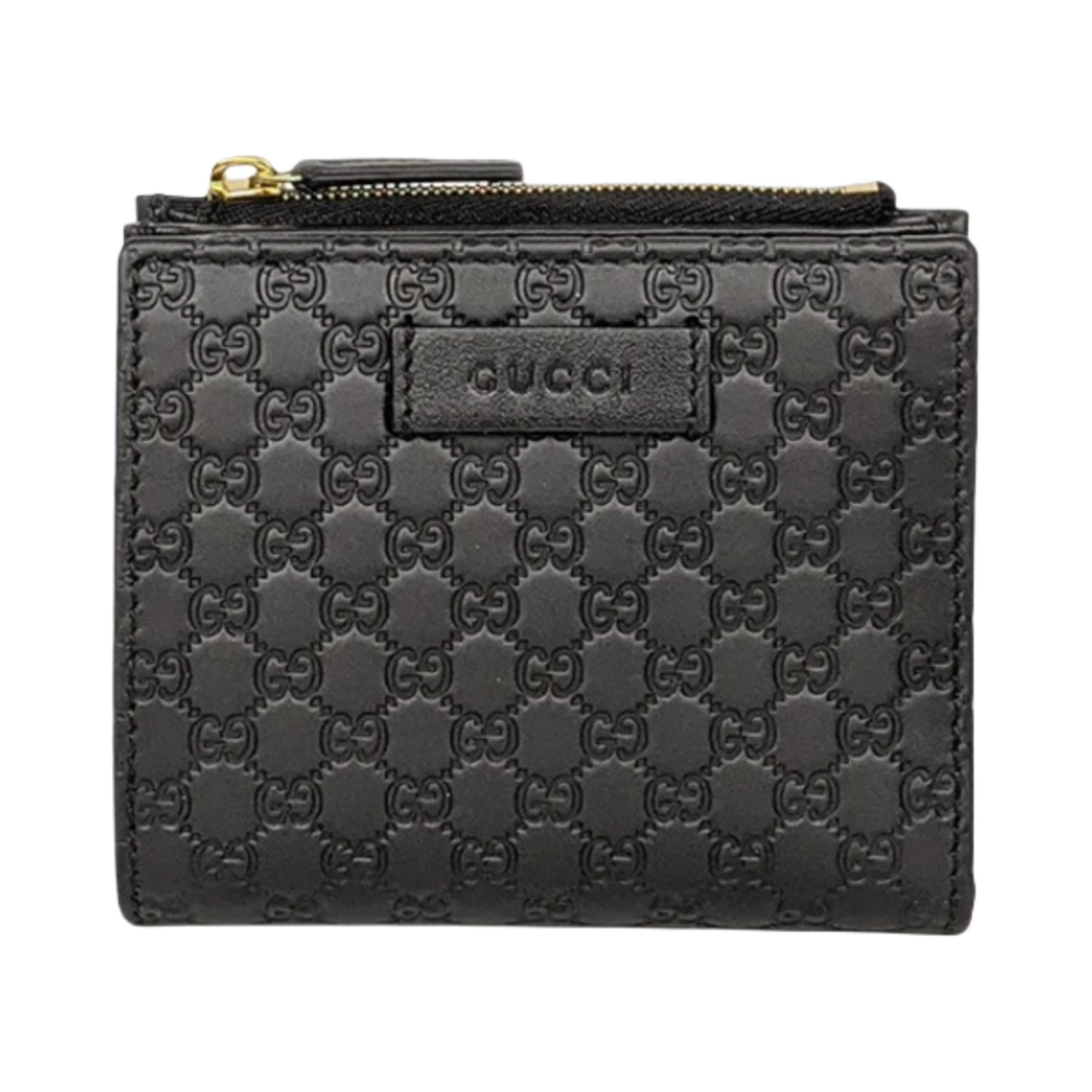 구찌 마이크로 GG 시마 지퍼 지갑 블랙(Gucci Micro GG Ssima Zipped Wallet Black) - 1