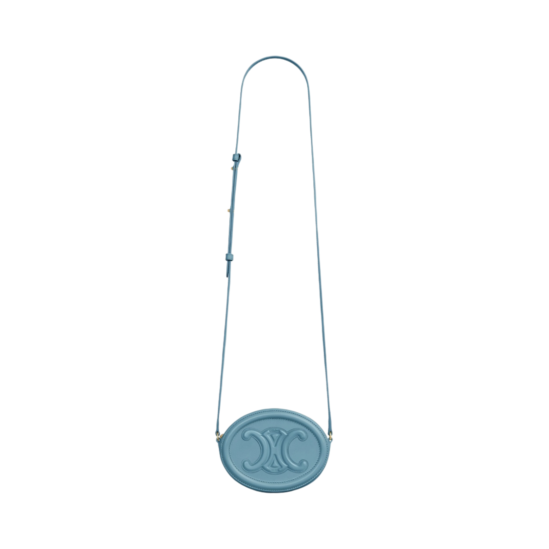 셀린느 스무스 카프스킨 크로스바디 오발 퍼스 레더 트리옹프 데님(Celine Crossbody Oval Purse Cuir Triomphe in Smooth Calfskin Denim) - 4