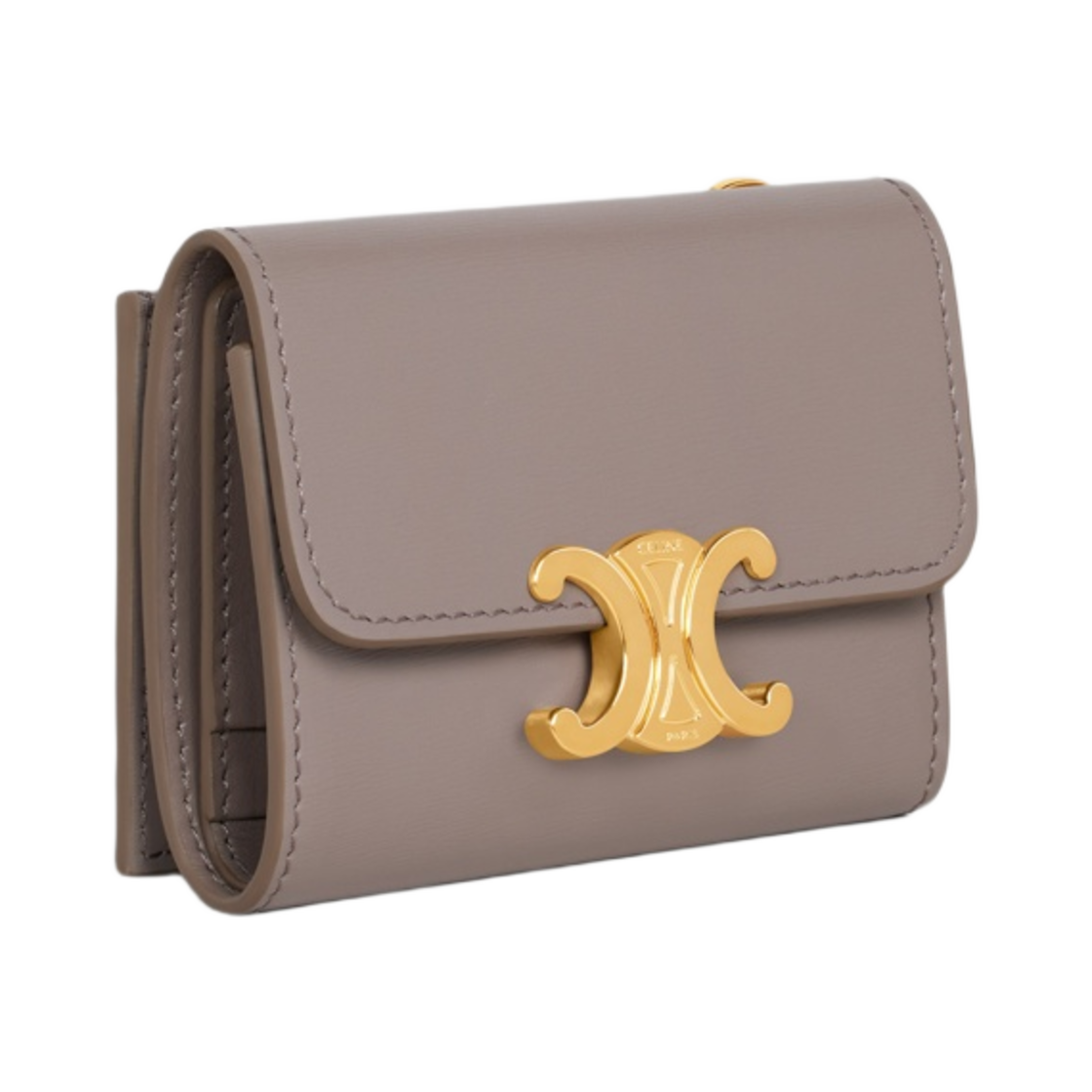 셀린느 컴팩트 월렛 코인 트리옹프 샤이니 카프스킨 페블(Celine Compact Wallet with Coin Triomphe in Shiny Calfskin Pebble) - 2