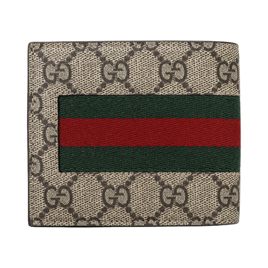 779854-KHN4N-9791 Gucci GG Supreme Bi-Fold Wallet Beige Ebony