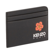 Kenzo Leather Boke Flower Card Holder Black