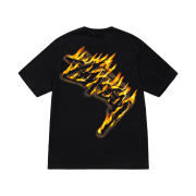 Stussy Burning Stock T-Shirt Black