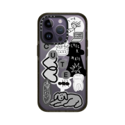 Casetify iPhone Inap Sticker 01 MagSafe Impact Case Clear Black