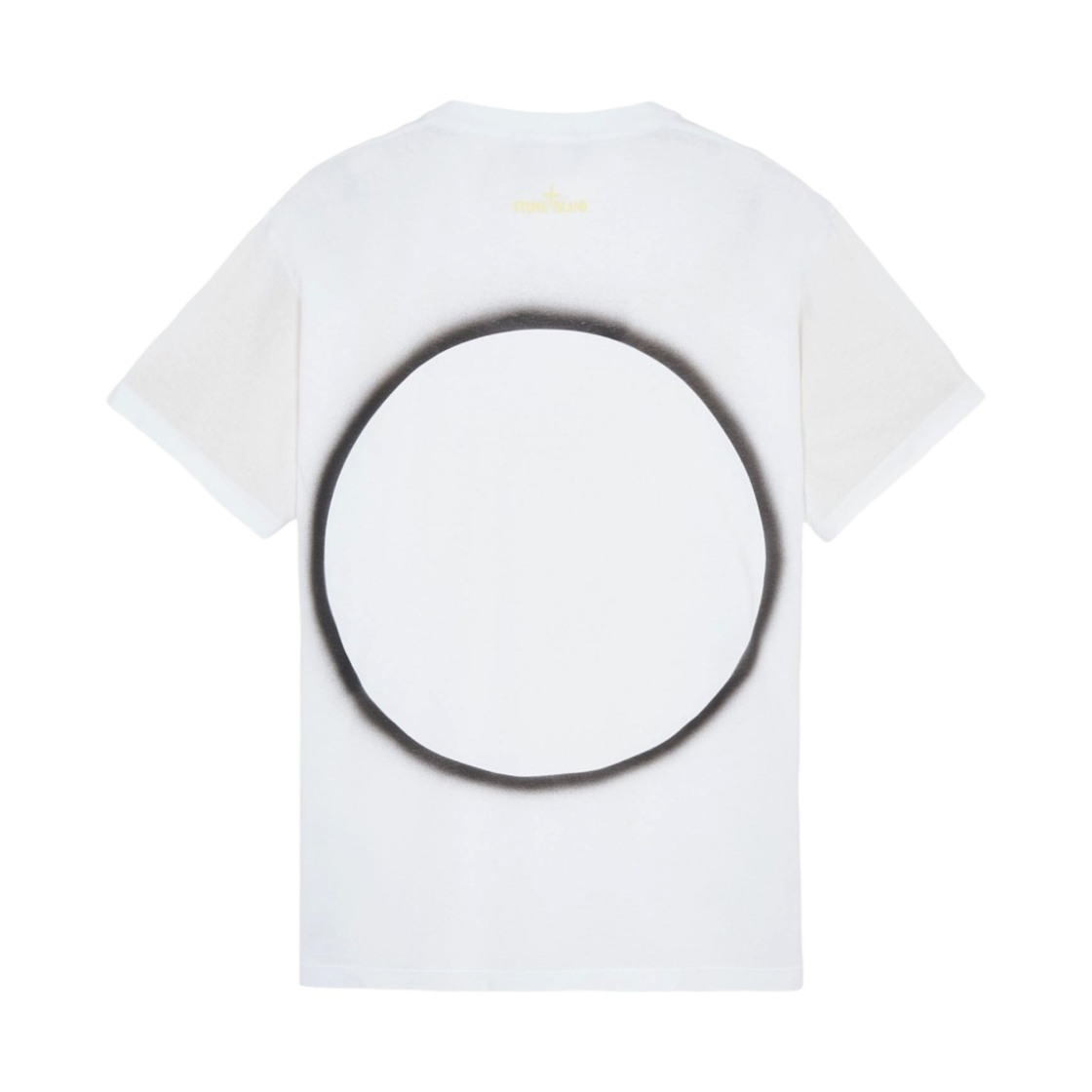 스톤 아일랜드 2NS95 30/1 코튼 저지 솔라 이클립스 원 프린트 가먼트 다이드 티셔츠 화이트 - 22SS(Stone Island 2NS95 30/1 Cotton Jersey Solar Eclipse One Print Garment Dyed T-Shirt White - 22SS) - 2