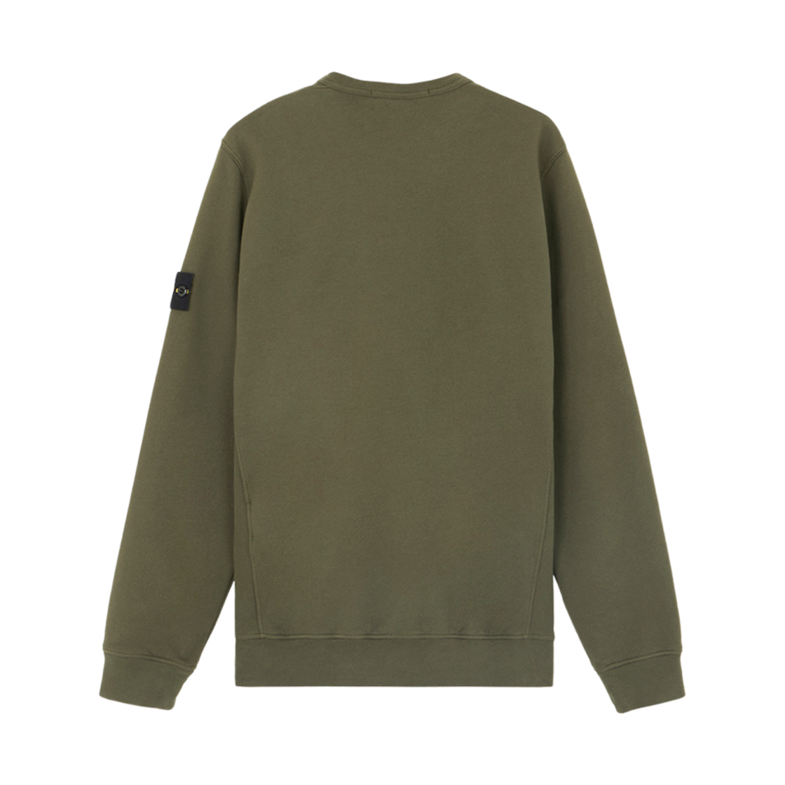 스톤 아일랜드 62420 브러쉬드 오가닉 코튼 플리스 크루넥 스웨트셔츠 위드 리빙 머스크 그린 - 24FW(Stone Island 62420 Brushed Organic Cotton Fleece Crewneck Sweatshirt with Ribbing Musk Green - 24FW) - 2