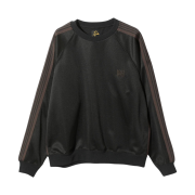 Needles Track Crew Neck Poly Smooth Black