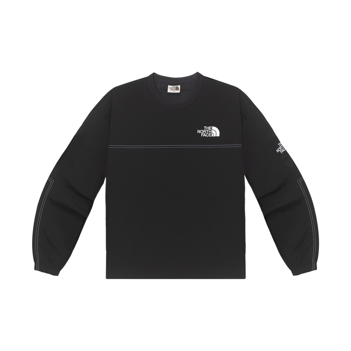 [CODEGRAPHY]★25SS★韓国人気★Small Square Logo Long Sleeve 노스페이스 알바니 크루넥 블랙 - 25SS | The North Face | KREAM