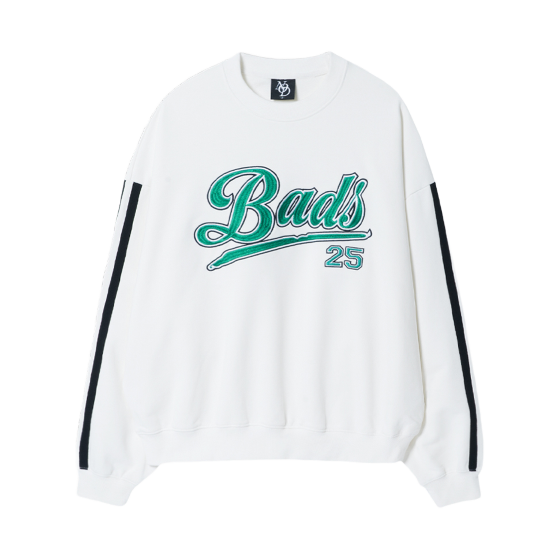 노드 베이스볼 팀 배드 크루넥 화이트(NOD Baseball Team Bads Crewneck White)