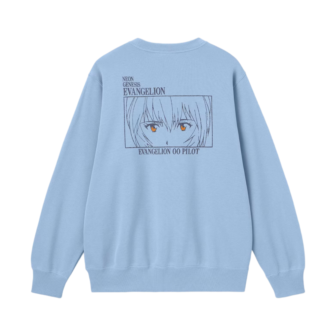 355856-60 GU x Evangelion Sweatshirt Pullover Light Blue - JP