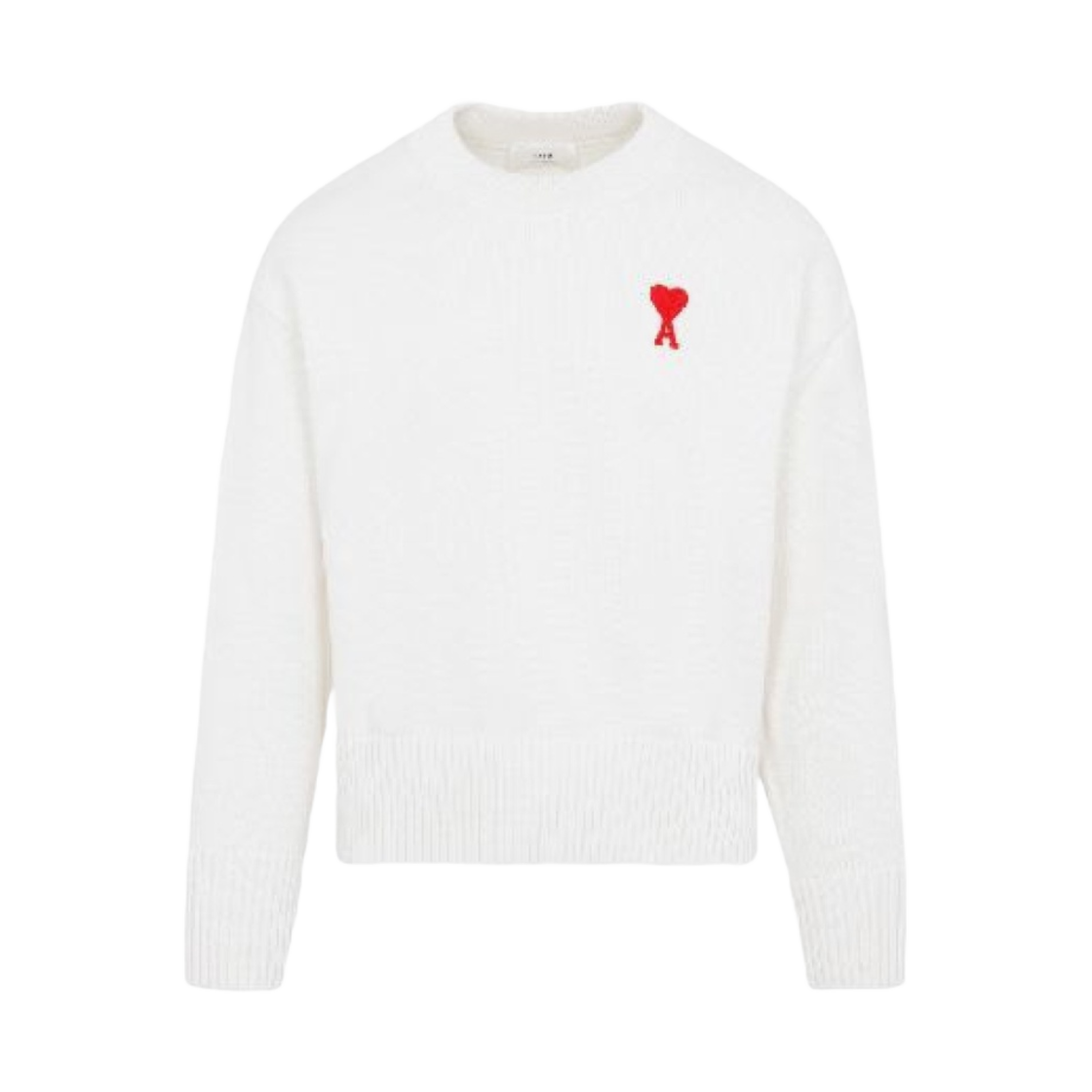 아미 스몰 하트 로고 크루넥 스웨터 내츄럴 화이트(AMI de Coeur Crewneck Sweater Natural White) - 1