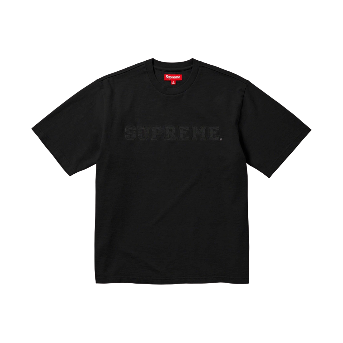 슈프림 컬리지에이트 숏슬리브 탑 블랙 - 23FW