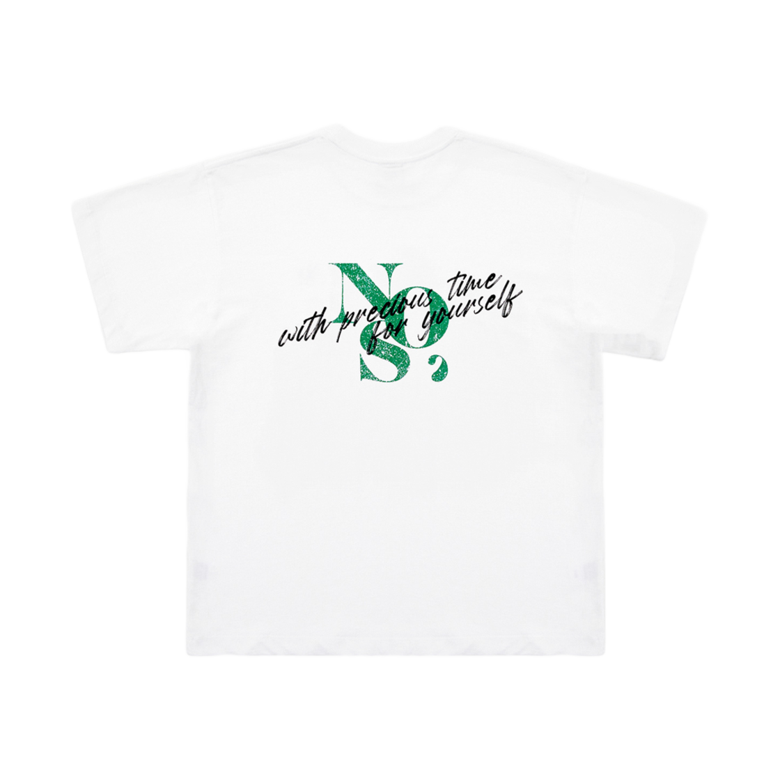 NOS7 스크래치 로고 티셔츠 화이트(NOS7 Scratch Logo T-Shirt White)