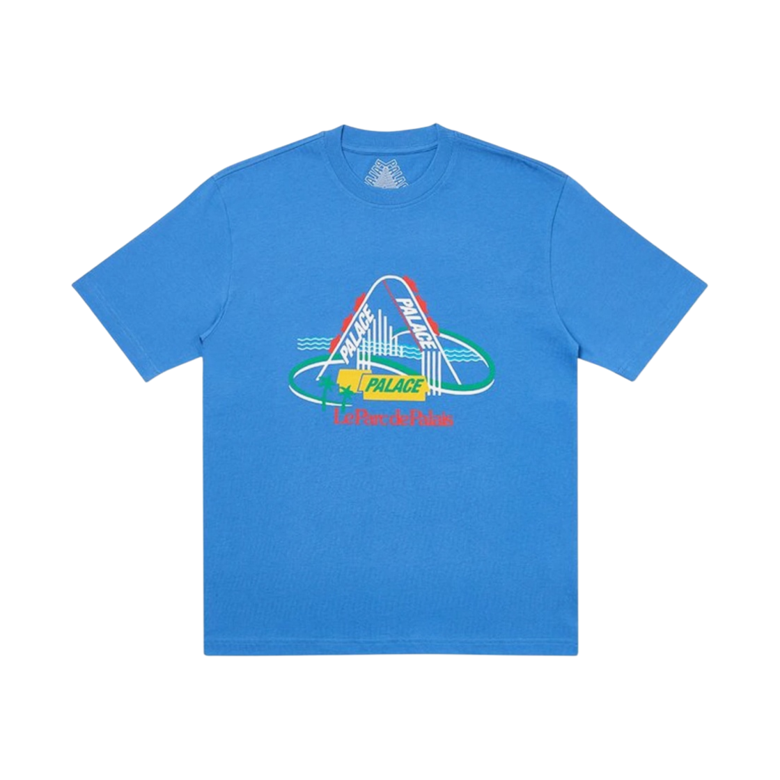- Palace French Ones T-Shirt Blue - 20SS