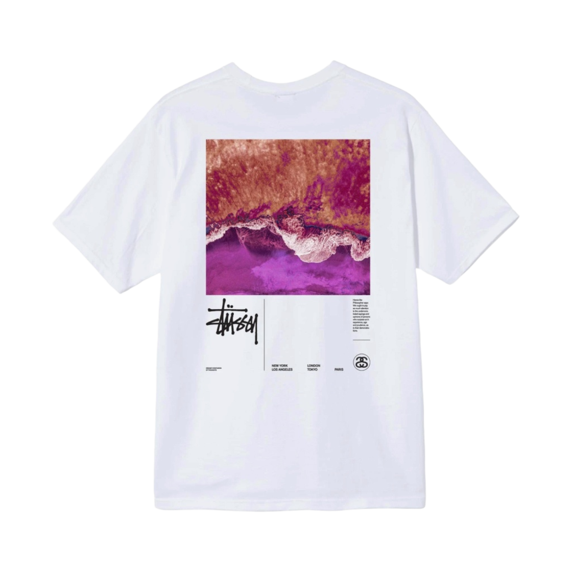 ★韓国の人気★【STUSSY】★REFRACTED TE.E★OCEAN★ 스투시 오션 드림 티셔츠 화이트 | Stussy | KREAM