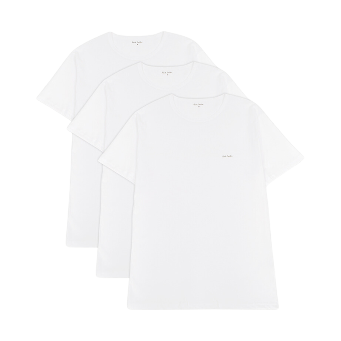 M1A-389-M3PK-01 Paul Smith Organic Cotton T-Shirt White (3 Pack)