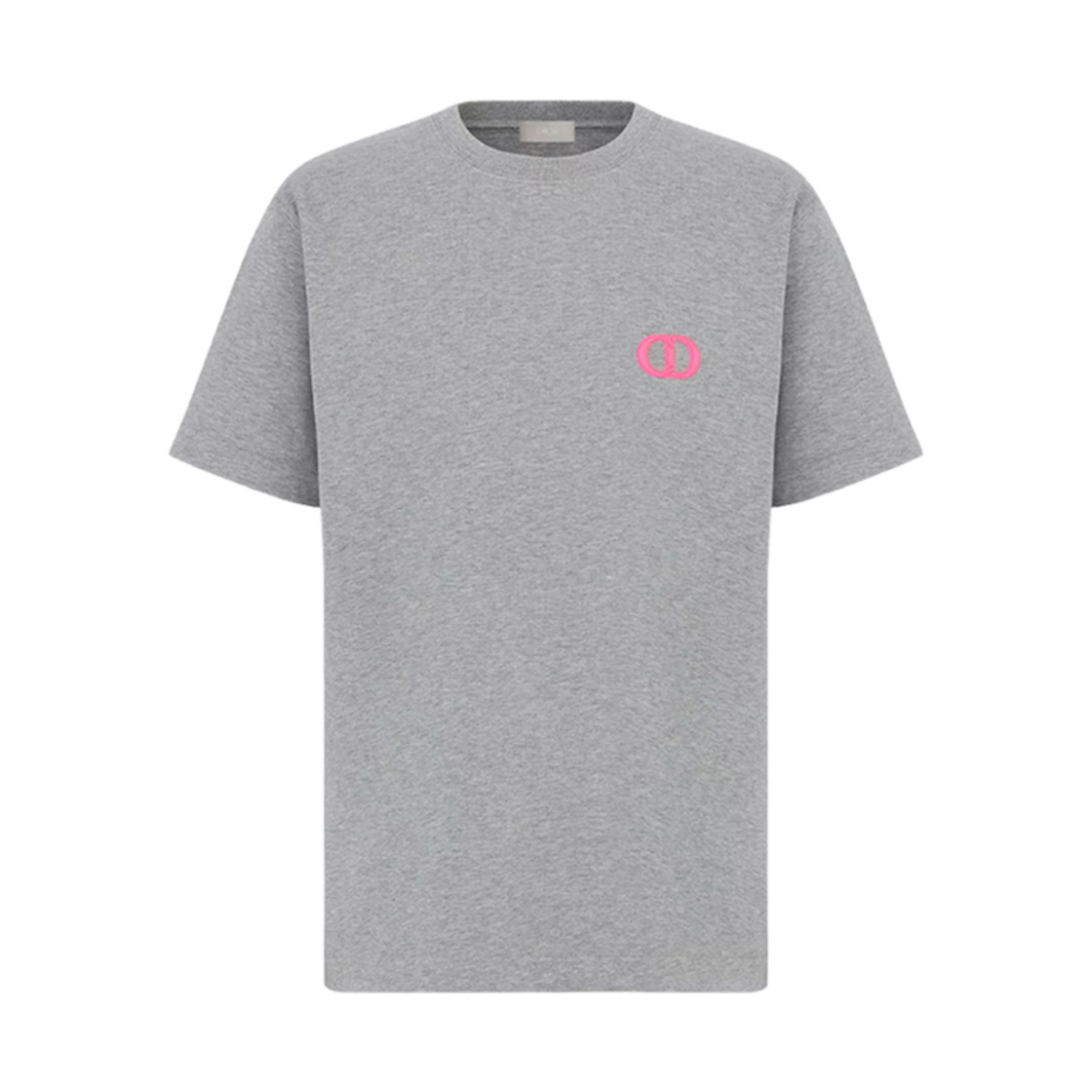 디올 코튼 저지 CD 아이콘 티셔츠 릴렉스드 핏 버건디 | Dior