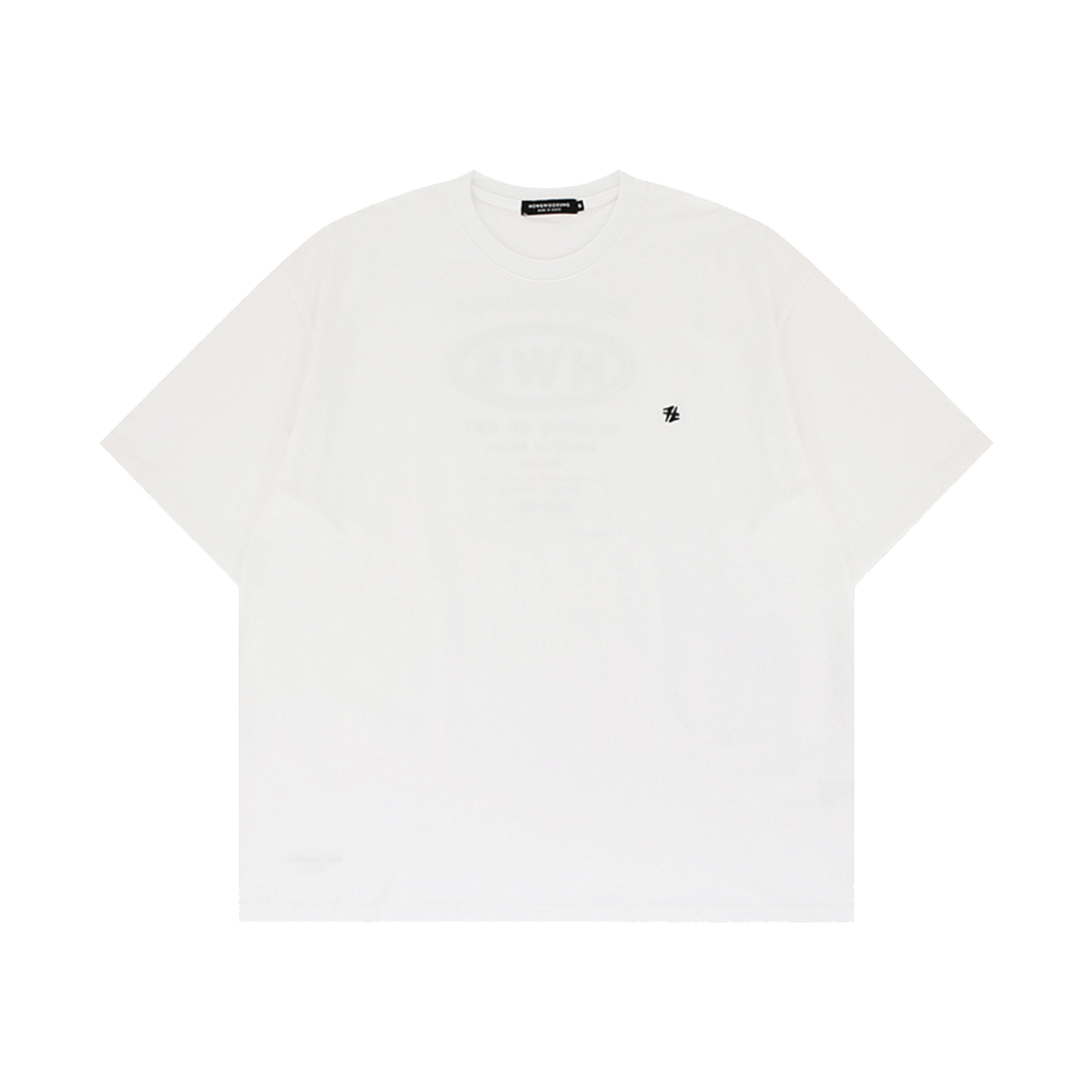 FW23TST010WE Hongwoosung The H Logo T Shirt White