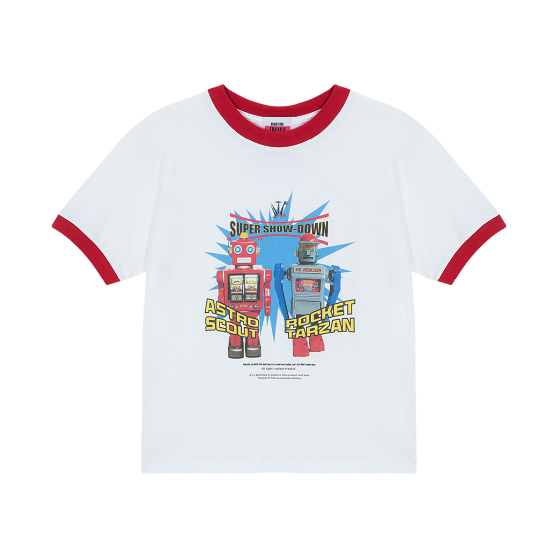 HF25BST009RD HIGHTIDE FRANKIE Robot Showdown T-Shirt Red