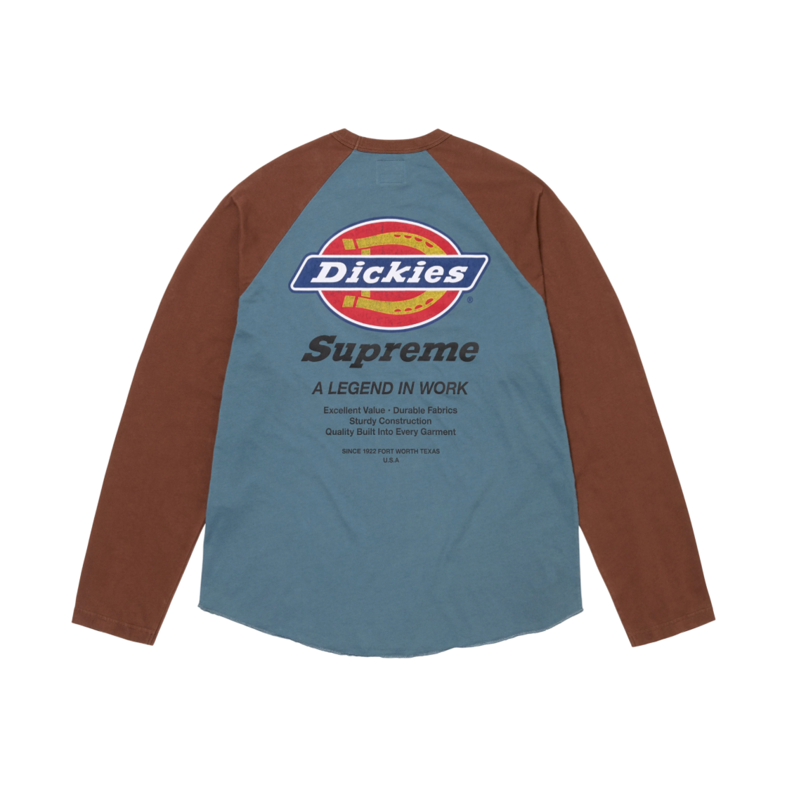 슈프림 x 디키즈 래글런 롱슬리브 탑 다크 슬레이트 - 24FW(Supreme x Dickies Raglan L/S Top Dark Slate - 24FW) - 1