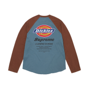 Supreme x Dickies Raglan L/S Top Dark Slate - 24FW