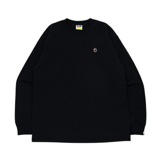 BAPE Ape Head One Point Relaxed Fit L/S T-Shirt Black