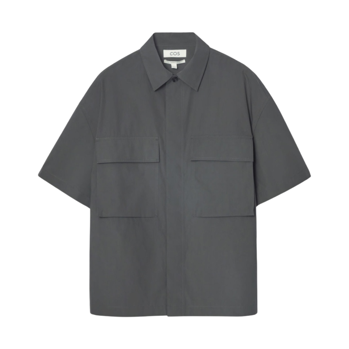 코스 오버사이즈 숏슬리브 유틸리티 셔츠 다크 그레이(COS Oversized Short Sleeved Utility Shirt Dark Grey) - 1