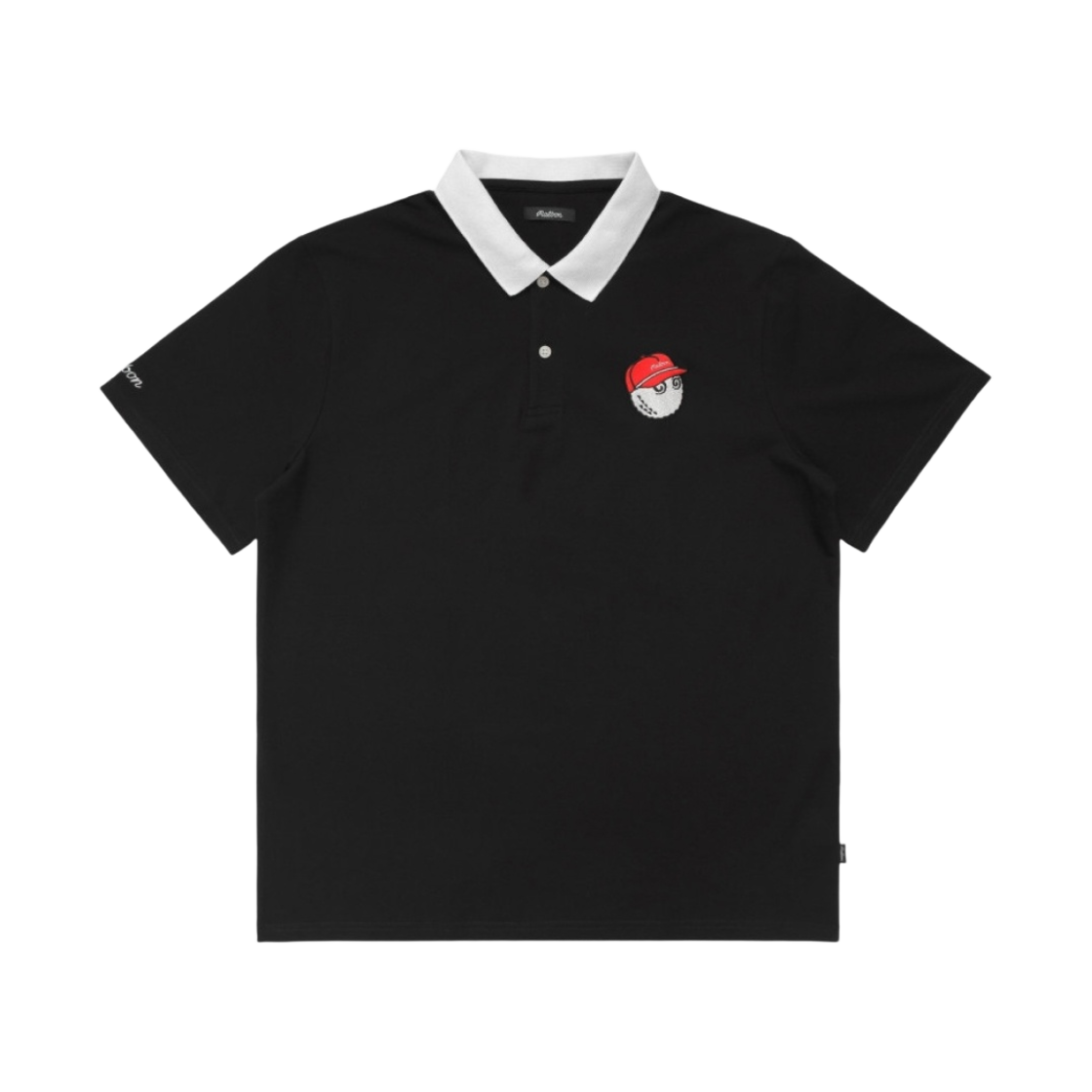 말본 골프 로즈 볼드윈 폴로 블랙(Malbon Golf Roses Baldwin Polo Black) - 1