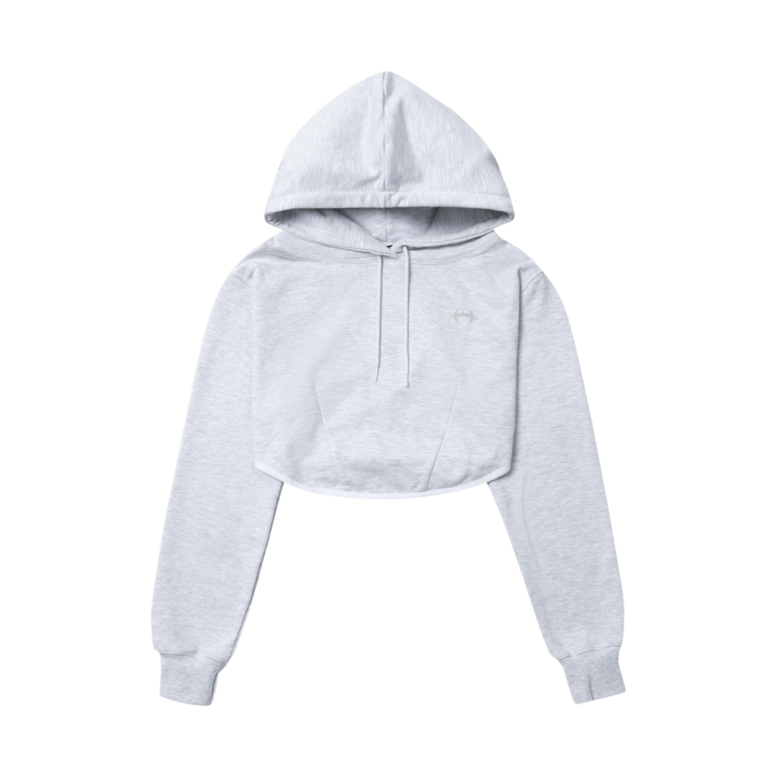 에이치덱스 우먼스 라운드 헴 후디 멜란지 화이트(HDEX Womens Round Hem Hoodie Melange White) - 1