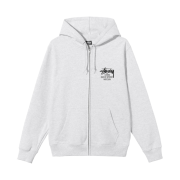 Stussy Stock DSM New York Zip Hoodie Ash Heather 2021