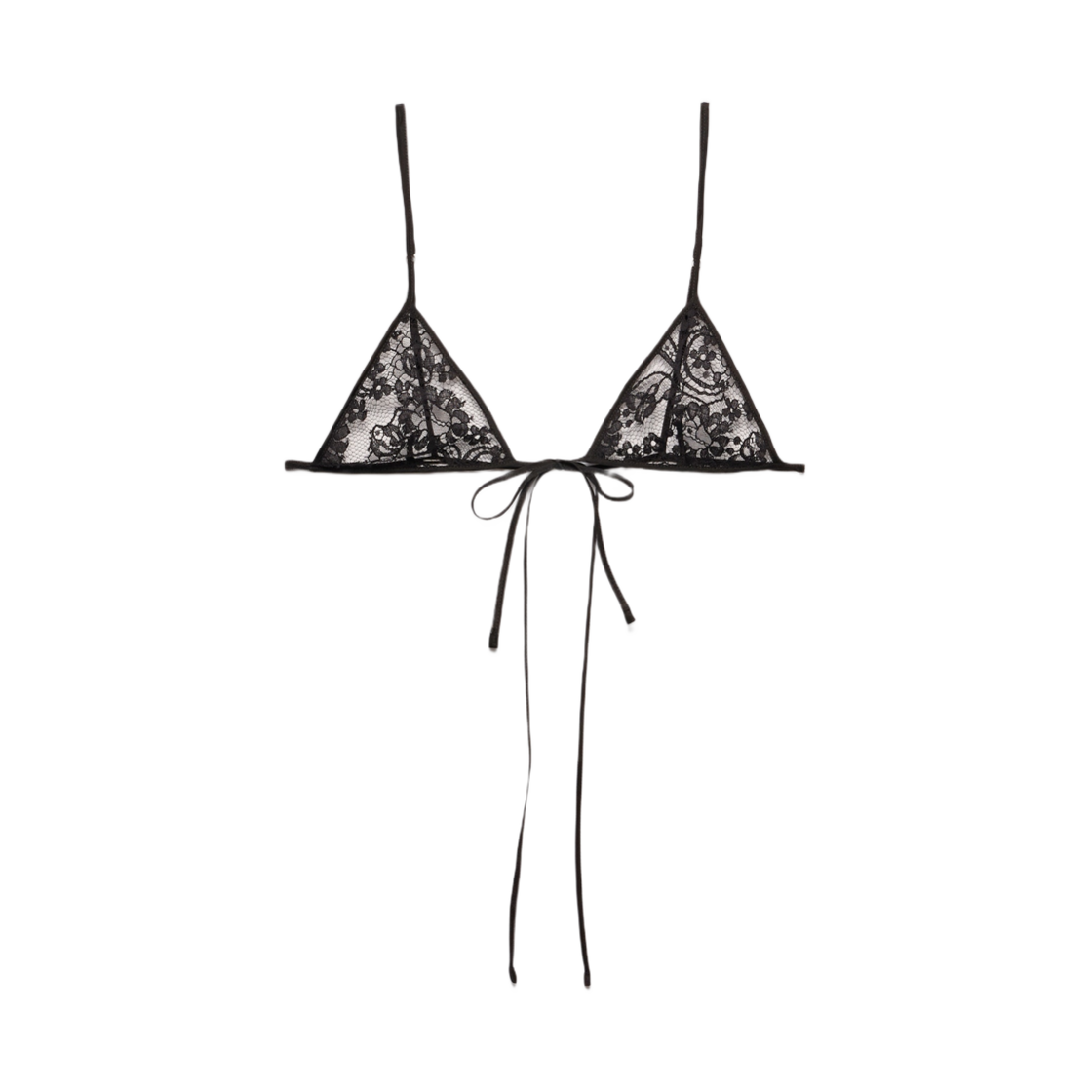 (W) 프라다 레이스 브라 블랙((W) Prada Lace Bra Black) - 1