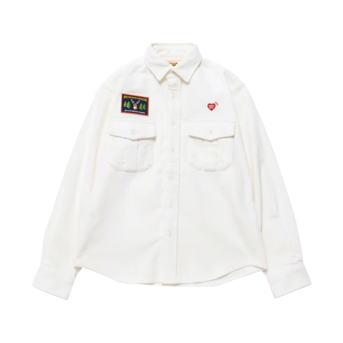 휴먼 메이드 코듀로이 워크셔츠 화이트(Human Made Corduroy Workshirt White) - 1