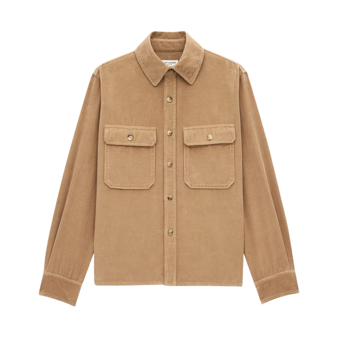 생로랑 오버셔츠 코듀로이 베이지(Saint Laurent Overshirt In Corduroy Beige) - 1