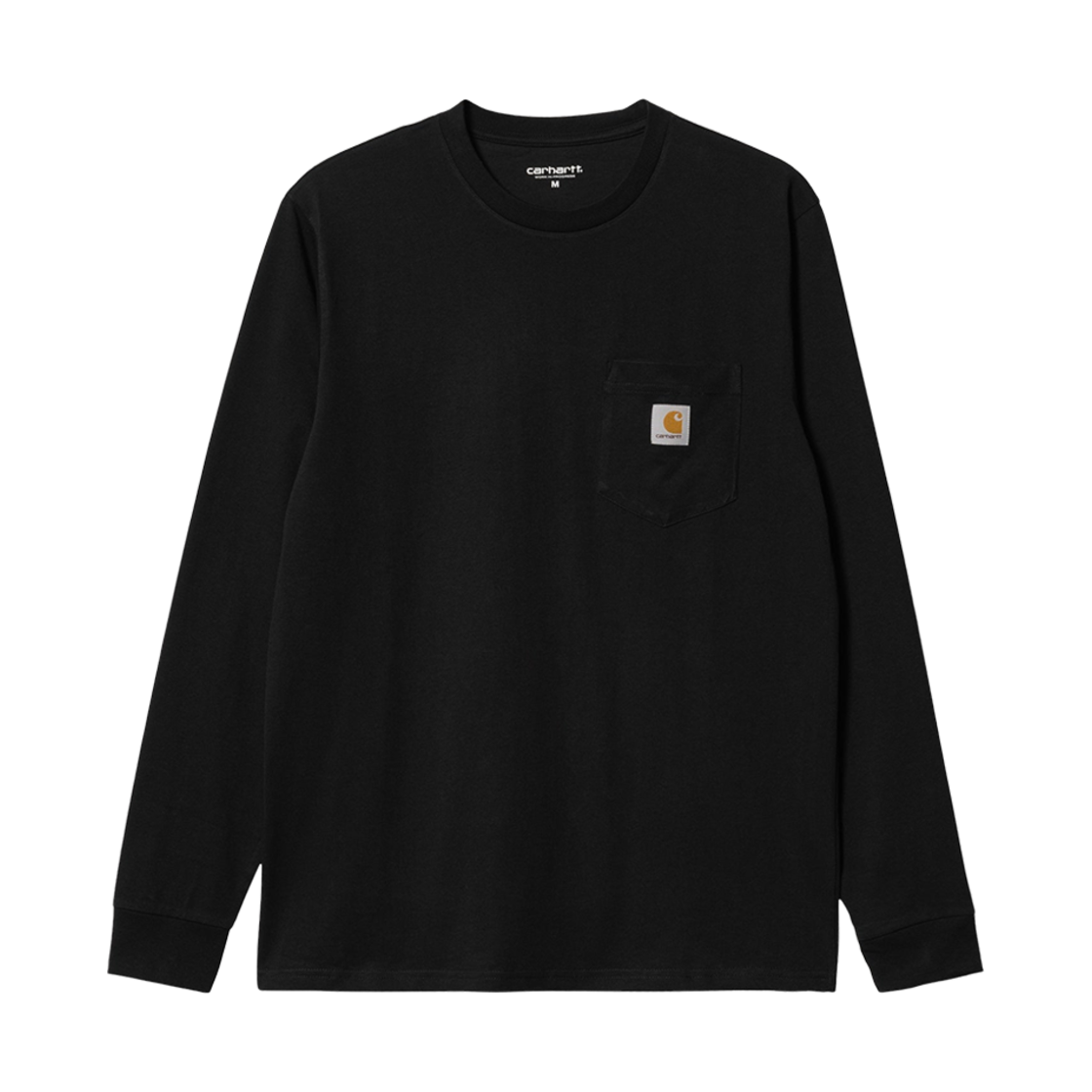 칼하트 WIP 롱슬리브 포켓 티셔츠 블랙(Carhartt WIP Long Sleeve Pocket T-Shirt Black)