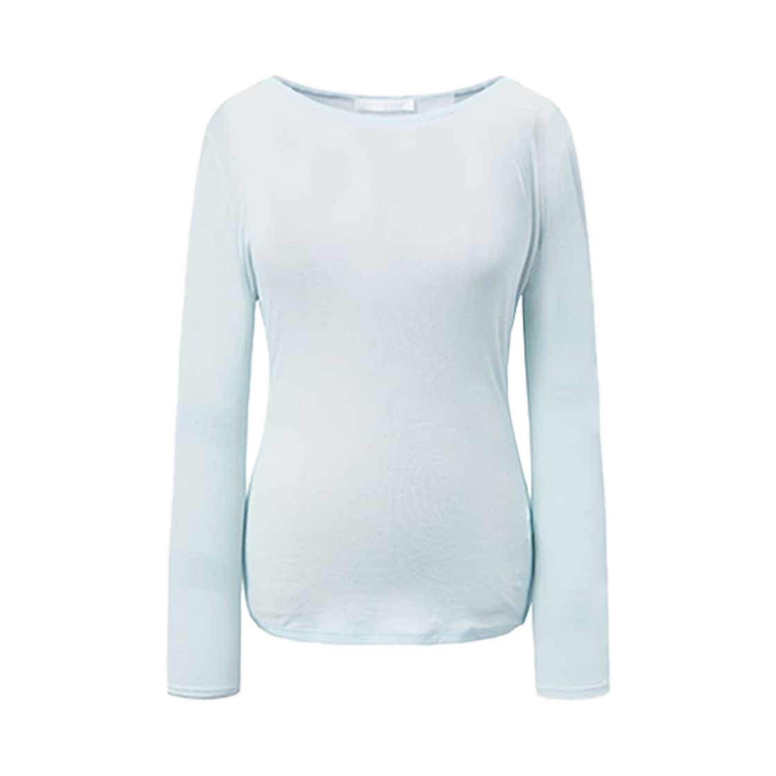 KW5BTSLAM09LB Amomento Women Round T-Shirts Light Blue - 25SS