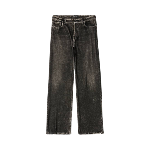 Balenciaga Denim Trompe L'oeil Pants Black